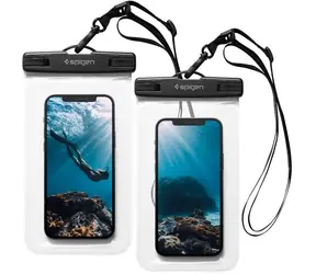 Uniwersalne wodoodporne etui Spigen Velo A601 czarne 2 szt
