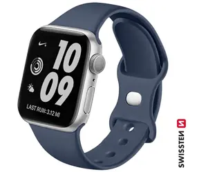 Swissten Silikonowy pasek do Apple Watch 42/44/45/49mm niebieski