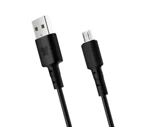 BonBon Kabel do transmisji danych i ładowania USB-A 2.0 na microUSB 1m, czarny