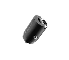 FIXED ładowarka samochodowa 30W z wyjściem 2xUSB-C w miniaturowej wersji czarna / obsługa PD / 30W