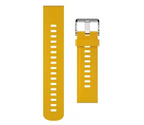 Pasek silikonowy Aligator 22mm w kolorze żółtym