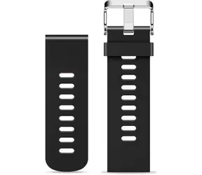Pasek silikonowy Aligator 20mm w kolorze czarnym