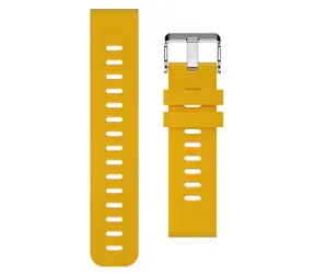 Pasek silikonowy Aligator 20mm w kolorze żółtym