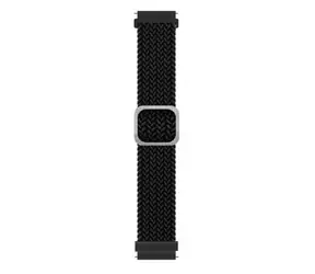 Pasek tekstylny Aligator 22mm w kolorze czarnym