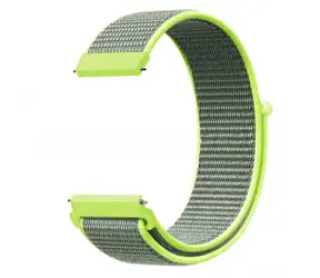 Nylonowy pasek Aligator 22mm limonkowy