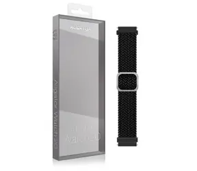 Pasek tekstylny Aligator 20mm w kolorze czarnym