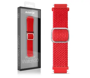 Pasek tekstylny Aligator 20mm czerwony