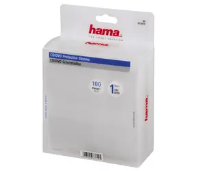 HAMA etui ochronne na płyty CD i DVD 100 szt. przezroczyste