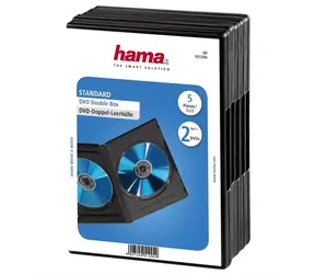 HAMA Okładka DVD podwójna 5 szt. czarna