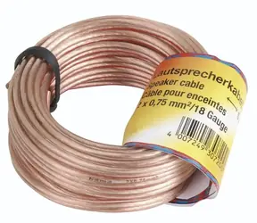 Kabel głośnikowy HAMA 2x 0,75 mm 10 m / nieopakowany