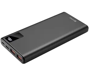Powerbank Sandberg USB-C PD 20W 10000mAh czarny / max 12V / max. 3A / 2x USB A / 1x USB-C