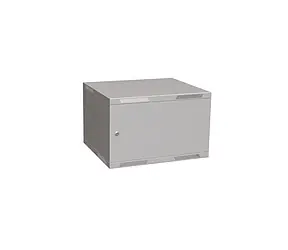Szafka wisząca składana Solarix SENSA LITE 6U 450mm - drzwi blaszane / RAL 7035