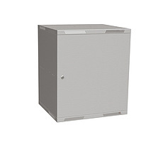 Szafka ścienna składana Solarix SENSA LITE 12U 450mm / drzwi blaszane / RAL 7035