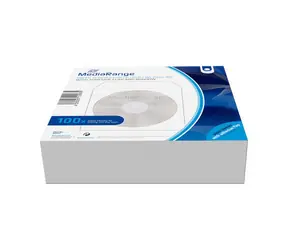 MediaRange Okładka papierowa na CD&DVD z przezroczystym okienkiem biała (100 szt.)