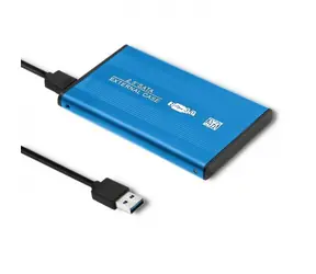 Zewnętrzna skrzynka Qoltec na dysk twardy 2,5" niebieski / SATA3 / USB 3.0 