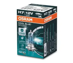 OSRAM H7 COOL BLUE INTENSE NEXT GEN +100% / 12V 55W do 5000K/ Żarówka samochodowa / PX26d / 1szt
