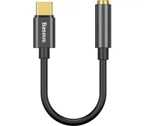 Redukcja Baseus USB-C na 3,5 mm Audio Jack L54 (F) czarny / 9 cm