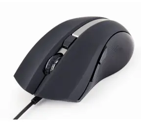 Gembird MUS-GU-02 czarna / Mysz laserowa G / przewodowa / 2400 dpi / 6 przycisków / USB