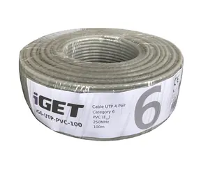 Kabel instalacyjny iGet CAT6 UTP PVC w rolce 100m