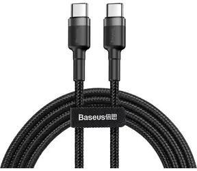 Kabel Baseus CATKLF-GG1 USB-C na USB-C czarno-szary / 1 m