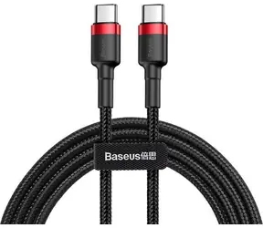 Kabel Baseus CATKLF-H91 USB-C na USB-C czarno-czerwony / 2 m
