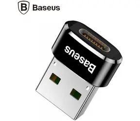 Baseus CAAAOTG-01 Adapter USB-A (M) na USB-C (F) czarny