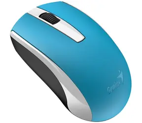 Genius ECO-8100 blue / Bezprzewodowa mysz optyczna / 1600 DPI / Odbiornik USB 2,4 GHz / Bateria