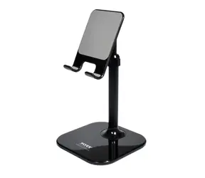 Ergonomiczny stojak na smartfon PORT CONNECT czarny / do telefonów o grubości do 1,6 cm