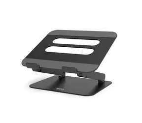 Aluminiowy stojak na laptopa PORT CONNECT czarny / laptopy od 10" do 15,6".