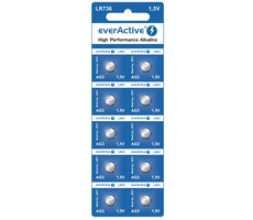 EverActive Alkaliczne baterie pastylkowe G3 LR736 LR41 10 szt