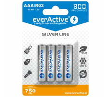 Akumulator EverActive Silver Line AAA (R03) 800 mAh 4 szt. / Ni-MH