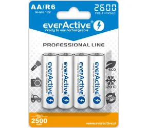 Akumulator EverActive Professional Line AA (R6) 2600 mAh 4 szt. / Ni-MH