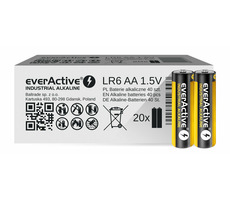 EverActive Industrial baterie alkaliczne AA (LR6) 40 szt 