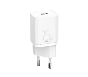 Szybka ładowarka Baseus Super SI (25W) biała / 25W /USB-C / 1m