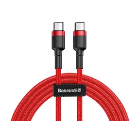 Baseus CATJK-D01 Cafule czerwony / kabel USB-C / 60W / 2m