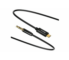 Baseus CAM01-01 Yiven Series Audio czarny / USB-C / Jack 3,5 mm / 1,2 m 