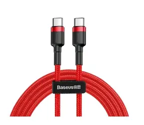 Baseus CATKLF-G09 Cafule czerwony / kabel USB-C / 60W / 1m