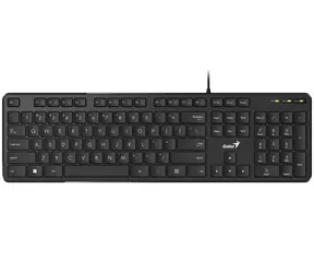 Genius Slimstar M200 czarny / Klawiatura biurowa / przewodowa / USB / CZ+ układ SK