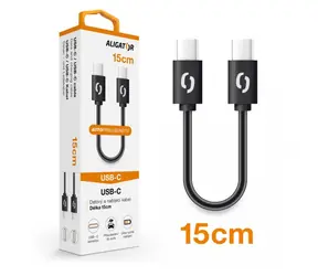 Aligator POWER Kabel do transmisji danych USB-C - USB-C 15cm czarny