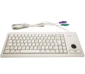 Cherry G84-4400LPBDE-0 szary / Klawiatura z trackballem / przewodowa / układ USB / DE 