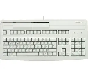 Cherry G80-8000LUVDE-0 szara / Klawiatura biurowa z czytnikiem kart / przewodowa / USB / układ DE 