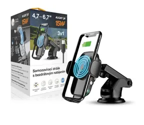 Aligator K2 Uchwyt samozamykający z ładowaniem bezprzewodowym 15W