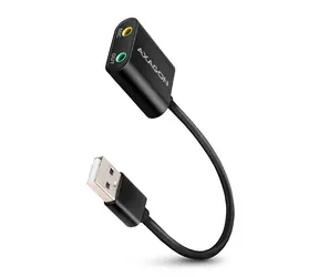 Axagon ADA-12, USB 2.0 - zewnętrzna karta dźwiękowa, 48kHz/16-bit stereo, metal, kabel USB-A 15 cm