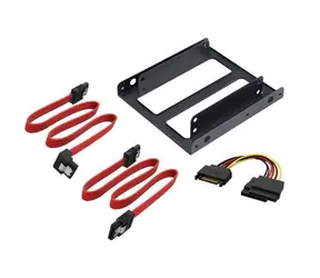 Akasa AK-HDA-11 czarny / zestaw montażowy HDD 2,5" do slotu 3,5" / 2 szt. / kabel SATA