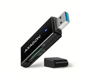 Axagon CRE-S2N, USB-A 3.2 Gen 1 - czytnik kart SUPERSPEED, 2 gniazda i lun SD/microSD, obsługa UHS-I