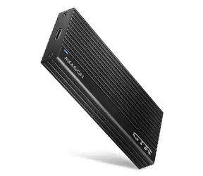 Axagon EEM2-GTR, USB-C 10Gbps - Metalowa obudowa THIN RIB M.2 NVMe SSD