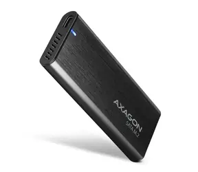 Axagon EEM2-SBC Zewnętrzna skrzynka USB-C na dyski M.2 SATA SSD czarna / USB-C 3.2 Gen 2 / bezśrubowa / obudowa metalowa