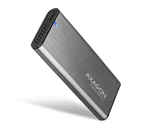 Axagon EEM2-SG2, USB-C 10Gbps - M.2 NVMe i SATA SSD metalowe pudełko RAW, bezśrubowe
