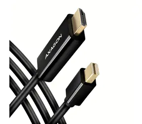 Axagon RVDM-HI14C2, Mini DisplayPort -> redukcja HDMI 1.4 / kabel 1,8 m, 4K/30Hz