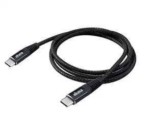 Kabel Akasa AK-CBUB54-10BK czarny / kabel USB-C / 100W /1m